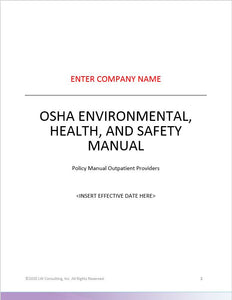OSHA Environmental, Health, and Safety Compliance Manual™